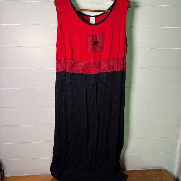 Jessica Howard Woman Sz 18, Red & Black Dress and Short Sleeve Jacket, Fish - Picture 13 of 14